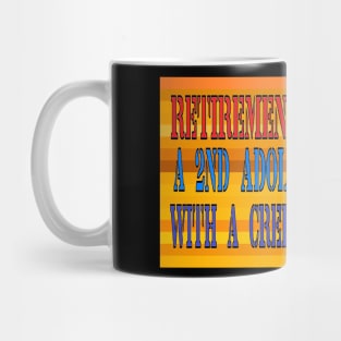 retire, job, cat, popart 2 Mug